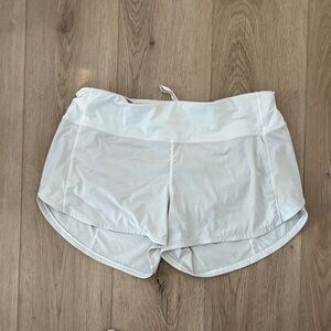 lululemon White Athletic Shorts